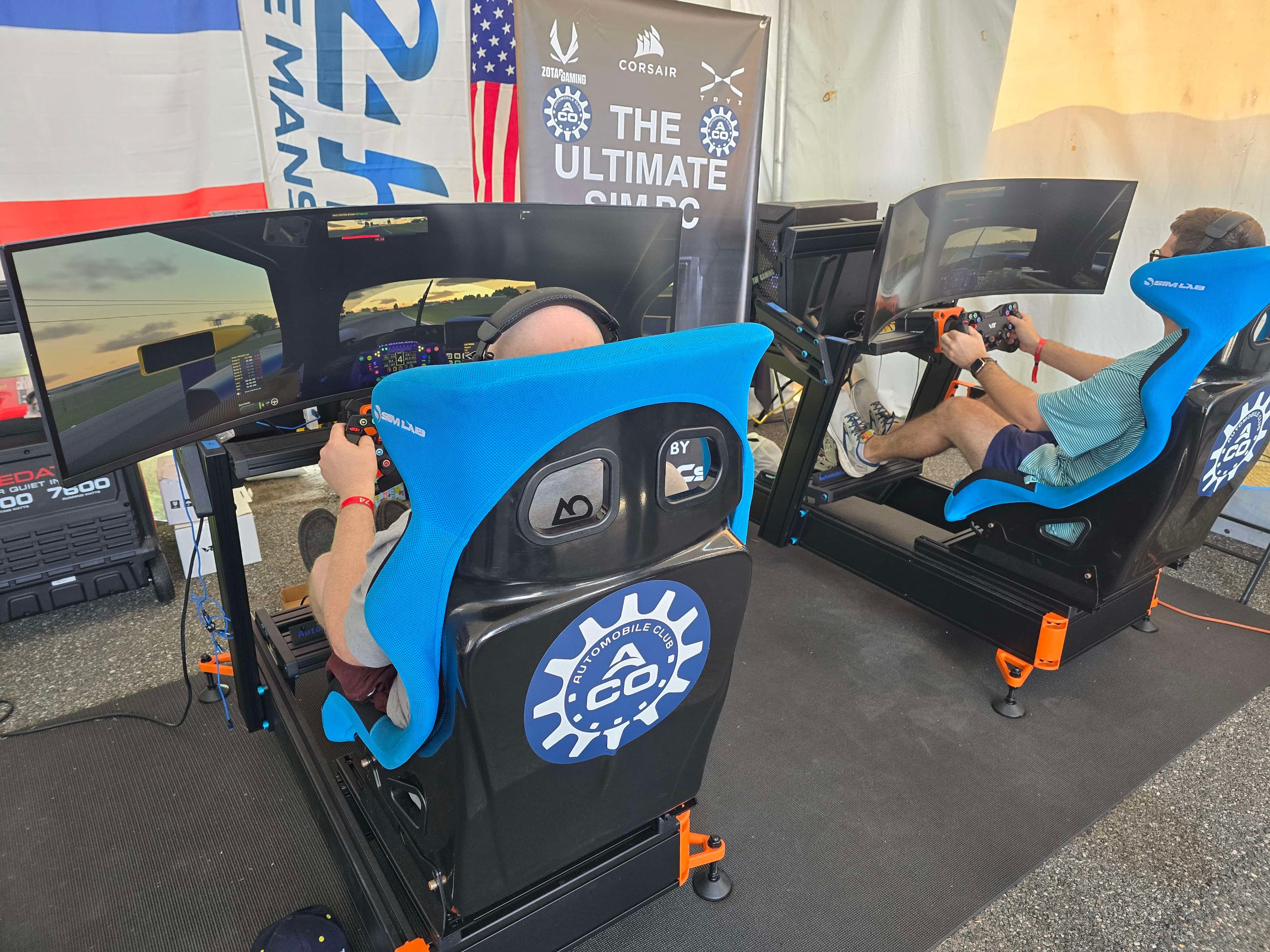 Motorsport-grade racing simulators with ultra-wide monitors